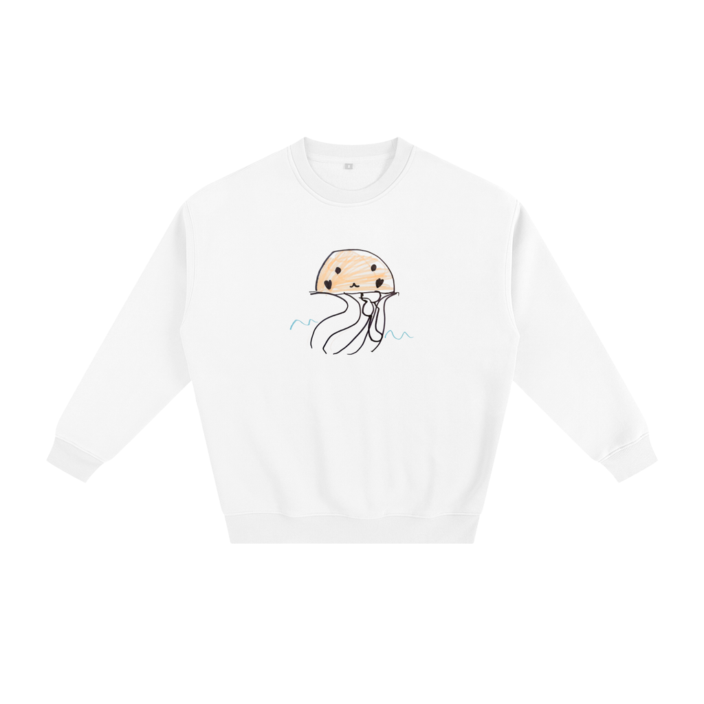 Squish the Jellyfish | Adults' Fleeced Sweatshirt